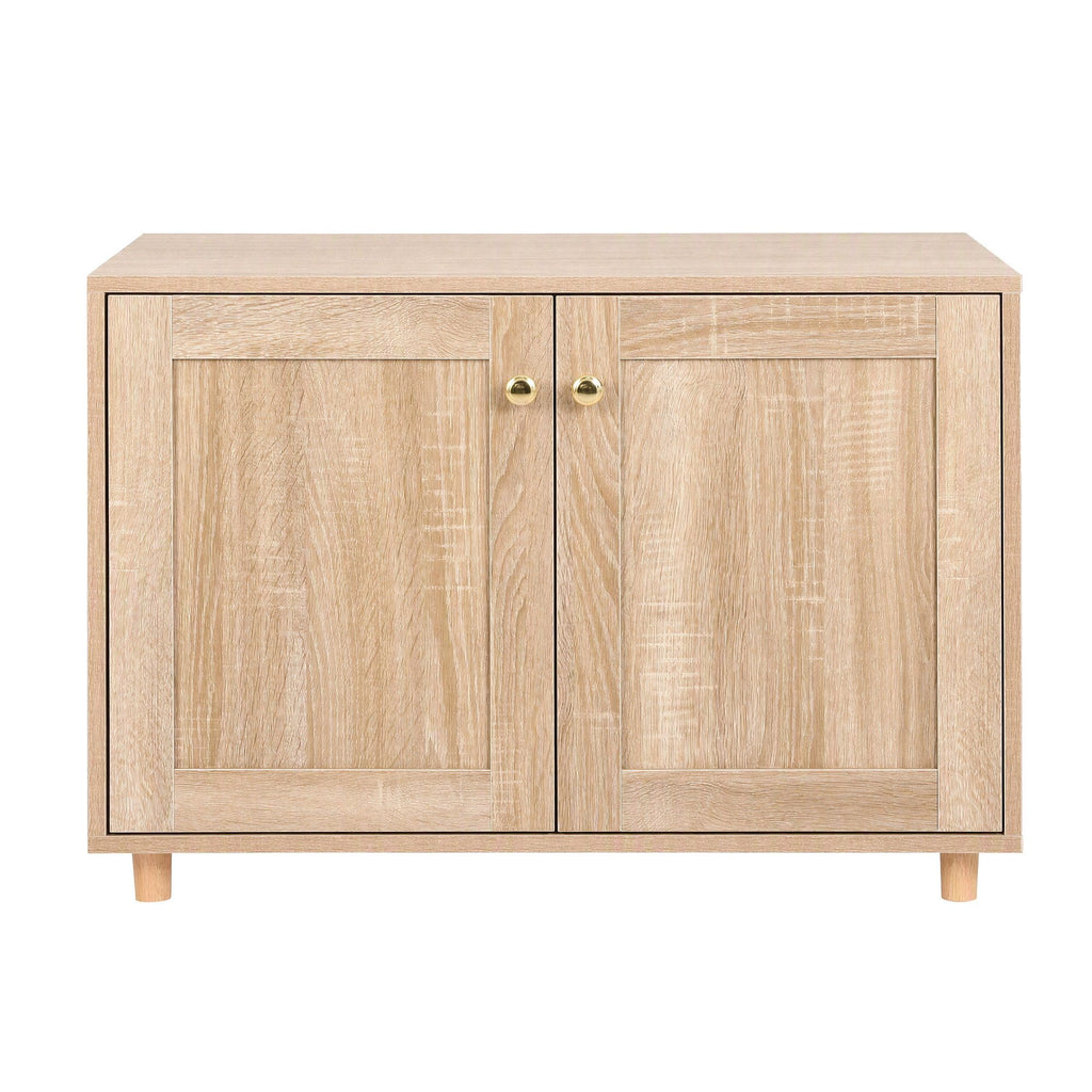 Artiss 2-In-1 Coffee Table Pet Cat House Wooden Side Table Storage Cabinet 80x50x55CM