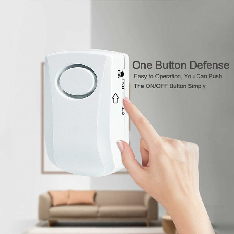 Water Leak Alarm 130Db, 95Cm Long Cable With Sensor, Home Security Water Leak Detection Alarm, Battery Included