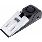 Mini Wireless Vibrator Triggered Wedge Shaped Door Stopper Alert Home Security System Door Alarm Block Jammer Black