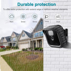 Protective Camera Covers - Pack of 2 Silicone Protectors - Flexible and Lightweight - Scratch Resistant - Made of Silicone - For Security Cameras with Flash