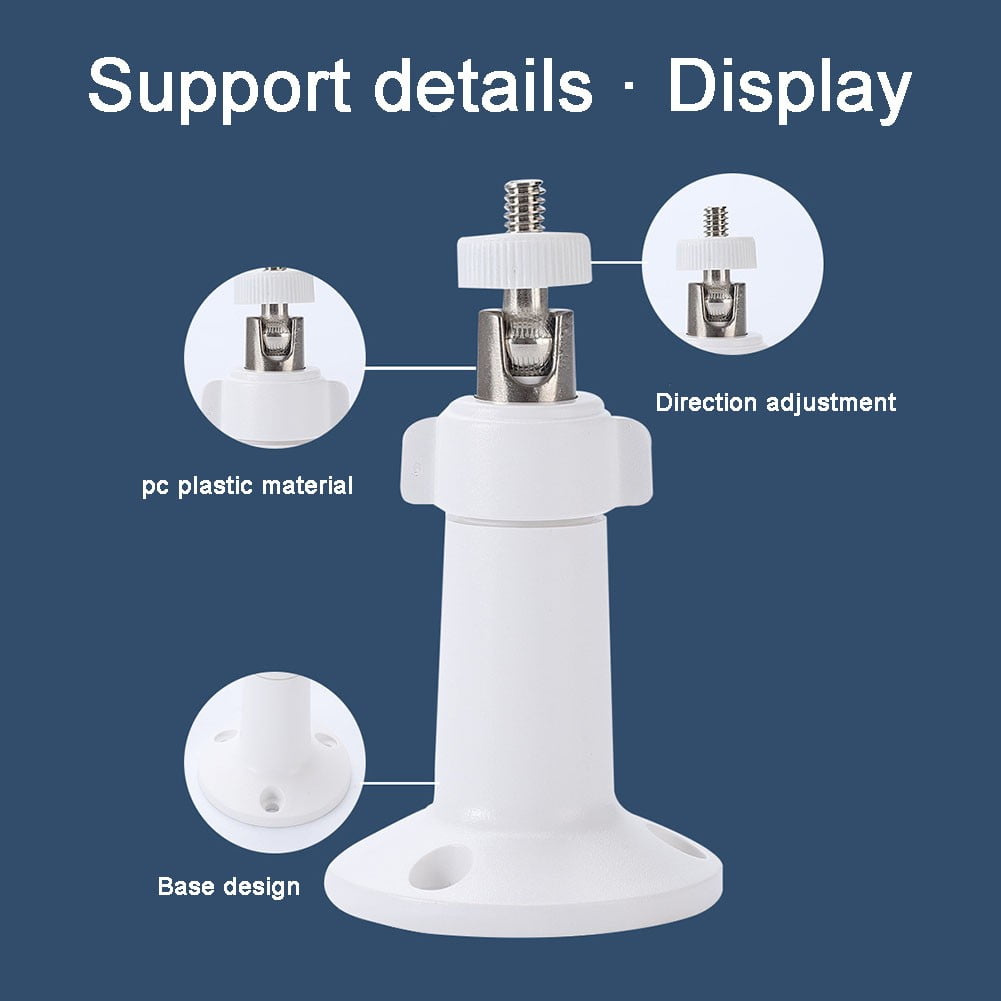 360° Rotating Security Camera Wall Mount Bracket，Universal Indoor Outdoor Camera Stand，Black