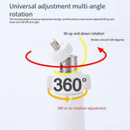 360 Rotating Camera Mount Bracket Universal Indoor Outdoor Security Camera Wall Mount Base White