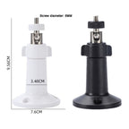 360 Rotating Camera Mount Bracket Universal Indoor Outdoor Security Camera Wall Mount Base White