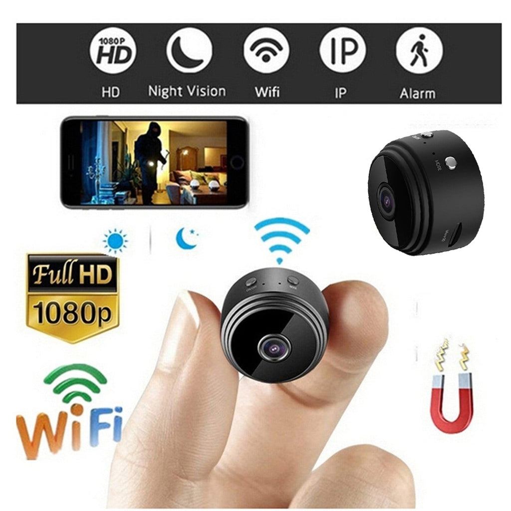 Mini WiFi Security Camera, 1080P Wireless Indoor Camera with Night Vision Flexible Tube Motion Detection and Phone Monitoring