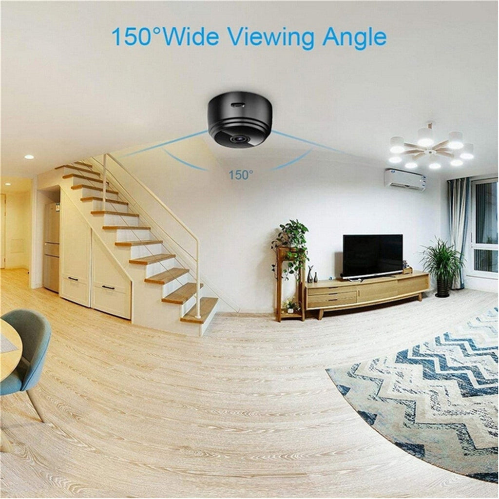 Mini WiFi Security Camera, 1080P Wireless Indoor Camera with Night Vision Flexible Tube Motion Detection and Phone Monitoring