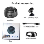 3 Pack Mini Security Cameras, 1080P WiFi Indoor Cameras with Night Vision Motion Detection and Phone Monitoring