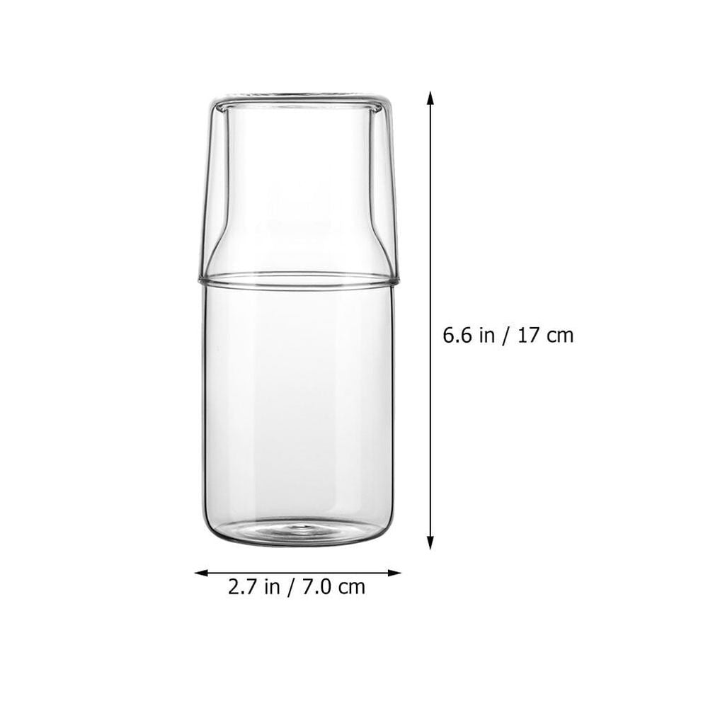 Clear Glass Carafe for Home and Office Use, Multi-Purpose Iced Coffee and Beverage Server, 1-Piece Set