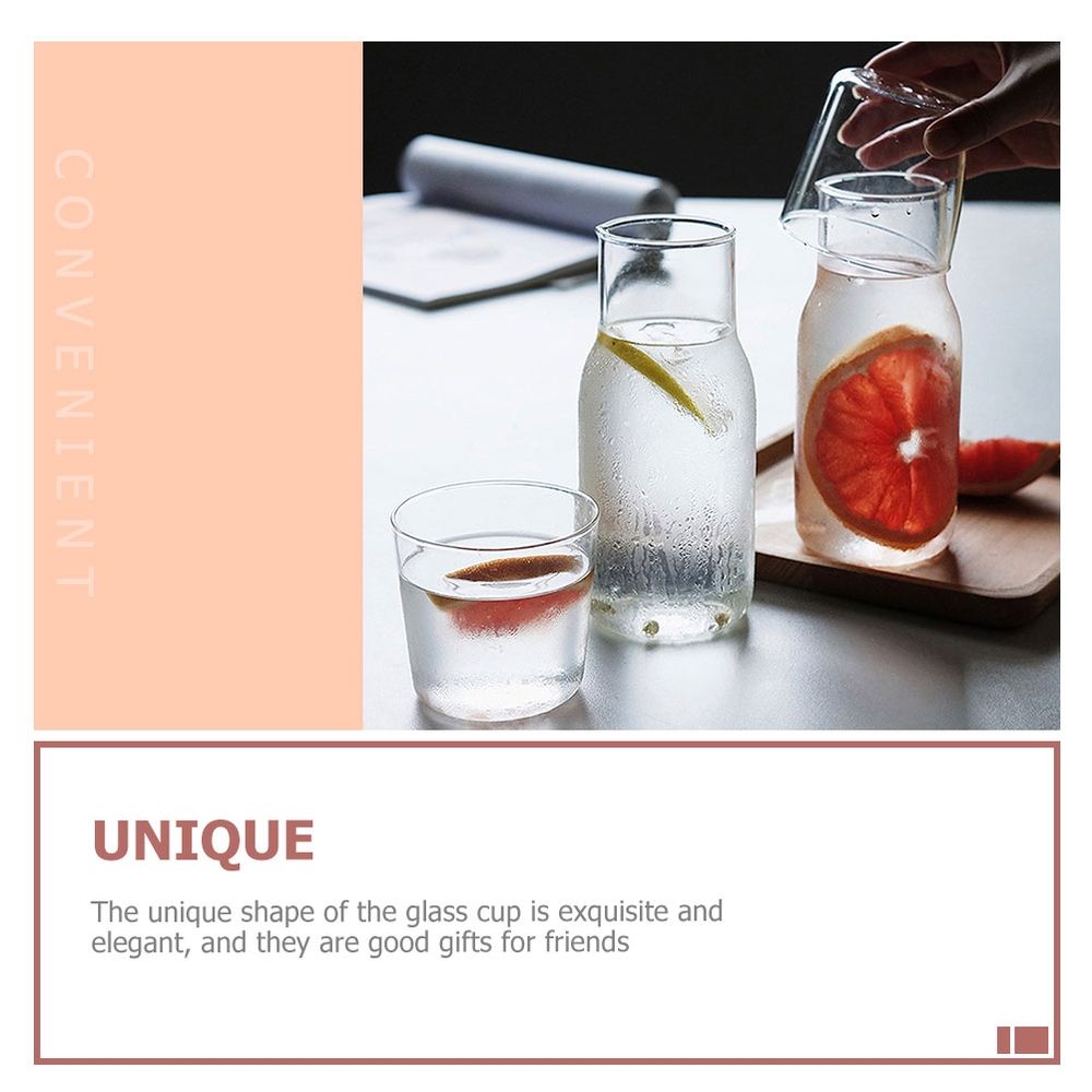 Clear Glass Carafe for Home and Office Use, Multi-Purpose Iced Coffee and Beverage Server, 1-Piece Set