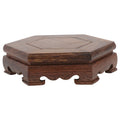 1Pc Coffee Wooden Crystal Ball Base Decorative Pedestal for Displaying Artware and Collectibles