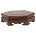 1Pc Coffee Wooden Crystal Ball Base Decorative Pedestal for Displaying Artware and Collectibles