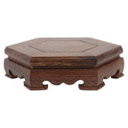 1Pc Coffee Wooden Crystal Ball Base Decorative Pedestal for Displaying Artware and Collectibles