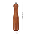 Coffee Portafilter Handle Brown Wood Metal for Pan Easy to Hold