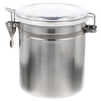 Compact Stainless Steel Sealed Canister for Coffee Beans and Kitchen Storage