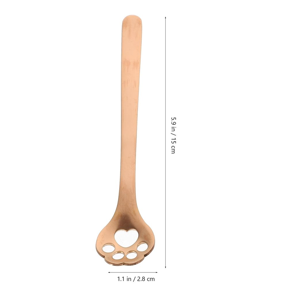 3Pcs Multi Function Cat Paw Spoon Stainless Steel for Coffee Tea and Dessert