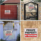 4PCS Reflective Surveillance Warning Signs Metal Security Camera Notice Durable