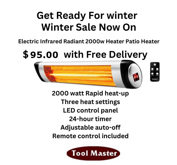 Devanti 2000W Electric Strip Heater – Instant Radiant Heat image 0